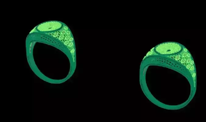 Ring 8 glow in rings