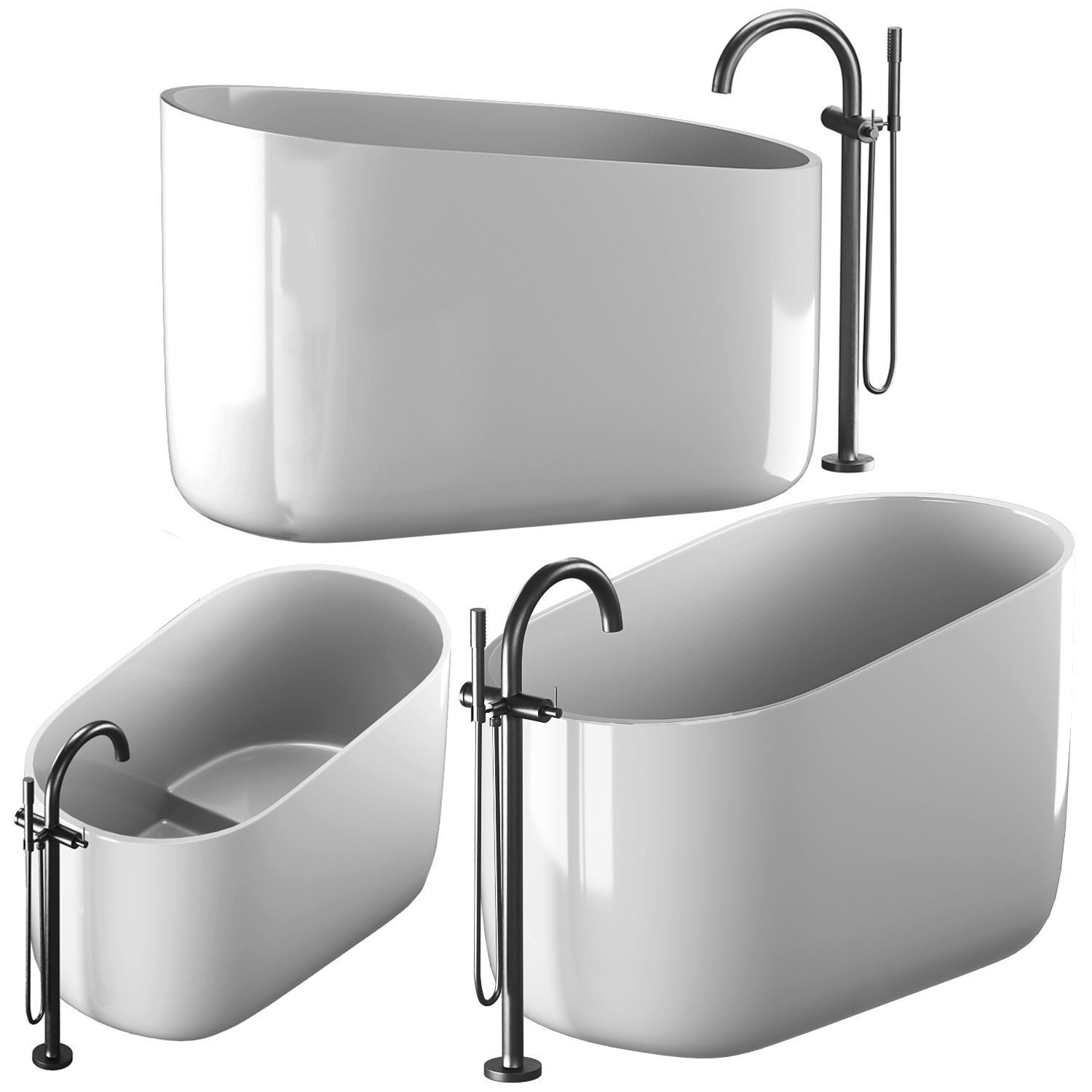 Bathtub Rexa 3D model_8