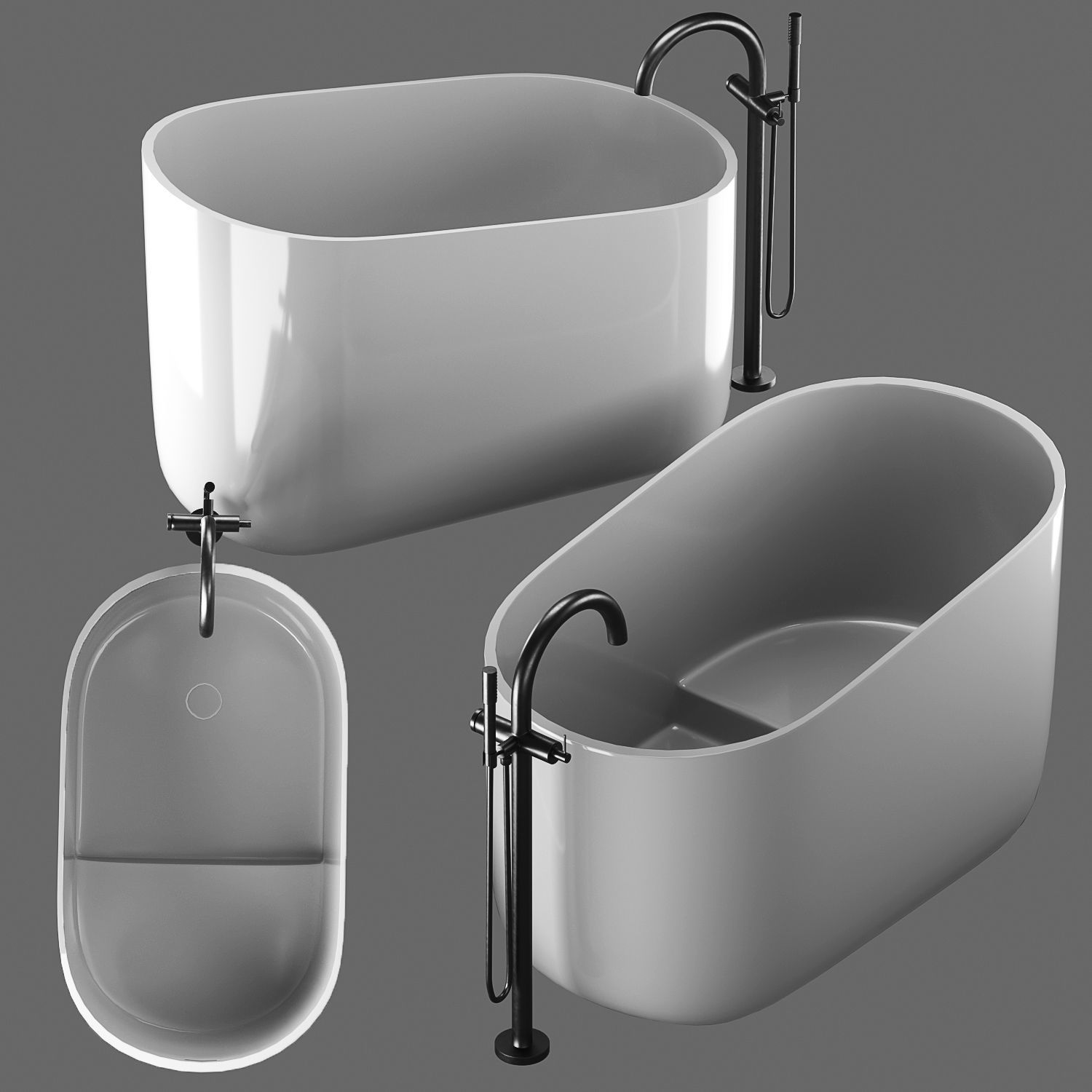 Bathtub Rexa 3D model_6
