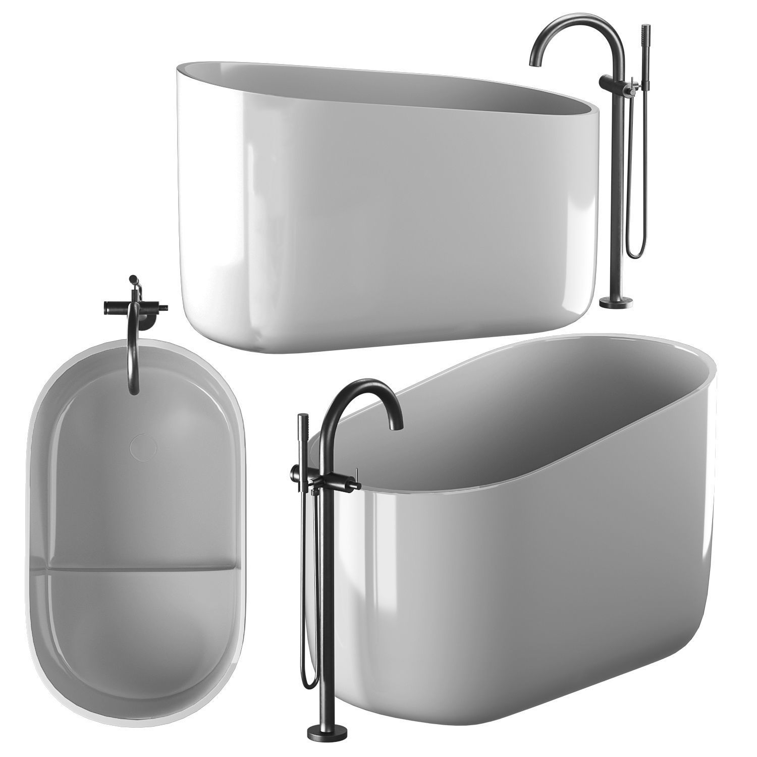 Bathtub Rexa 3D model_4