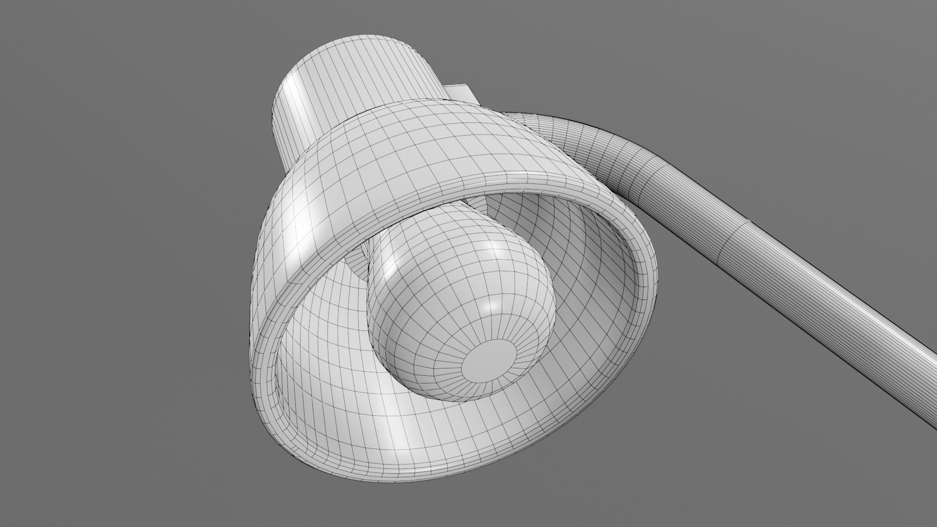 Modern table lamp blue Low-poly 3D model_11