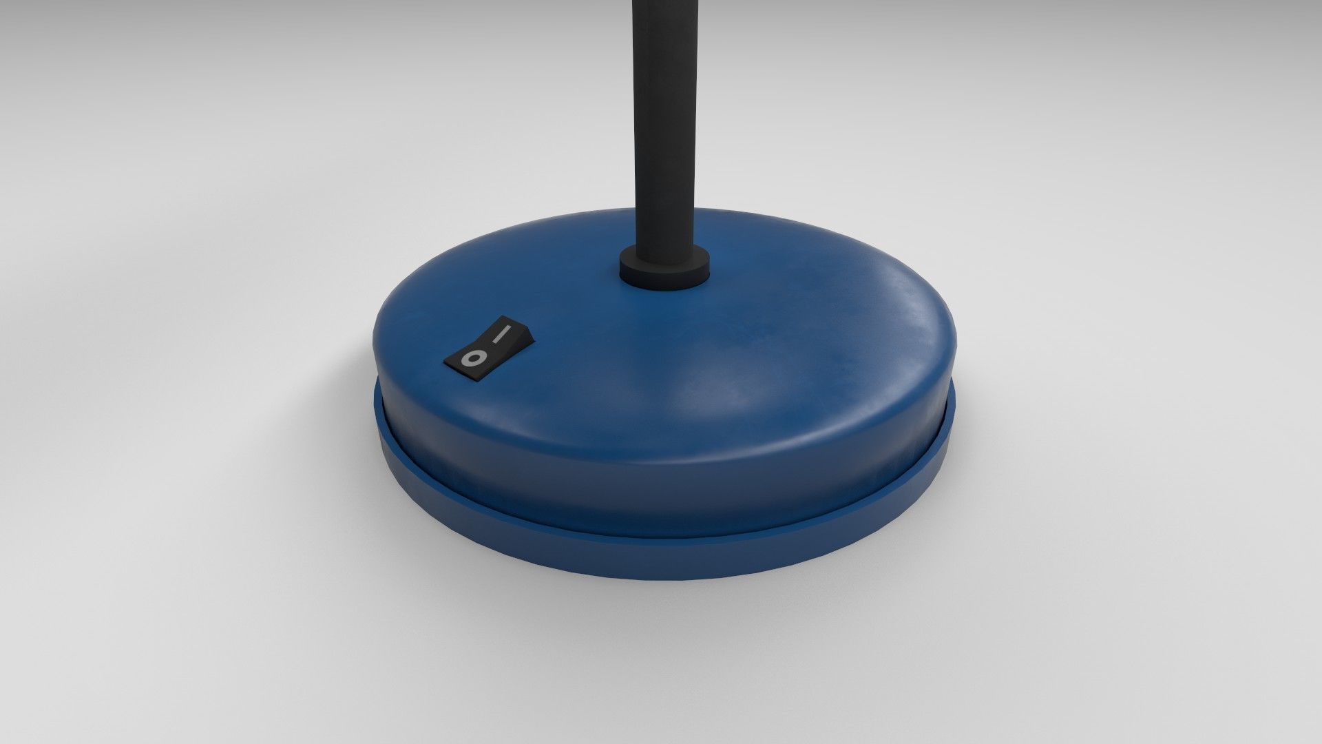 Modern table lamp blue Low-poly 3D model_5