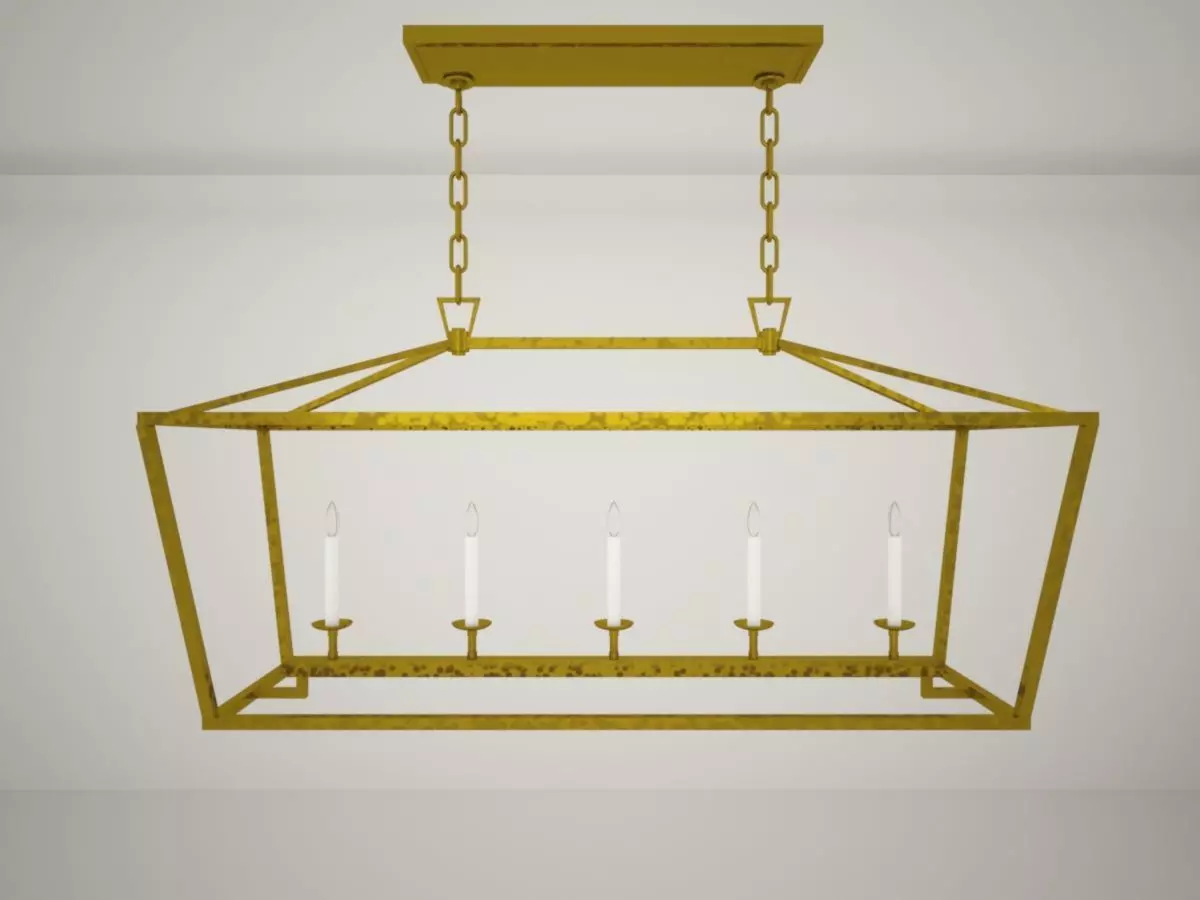CHAPMAN e MYERS Darlana medium linear Lantern 3D model_0