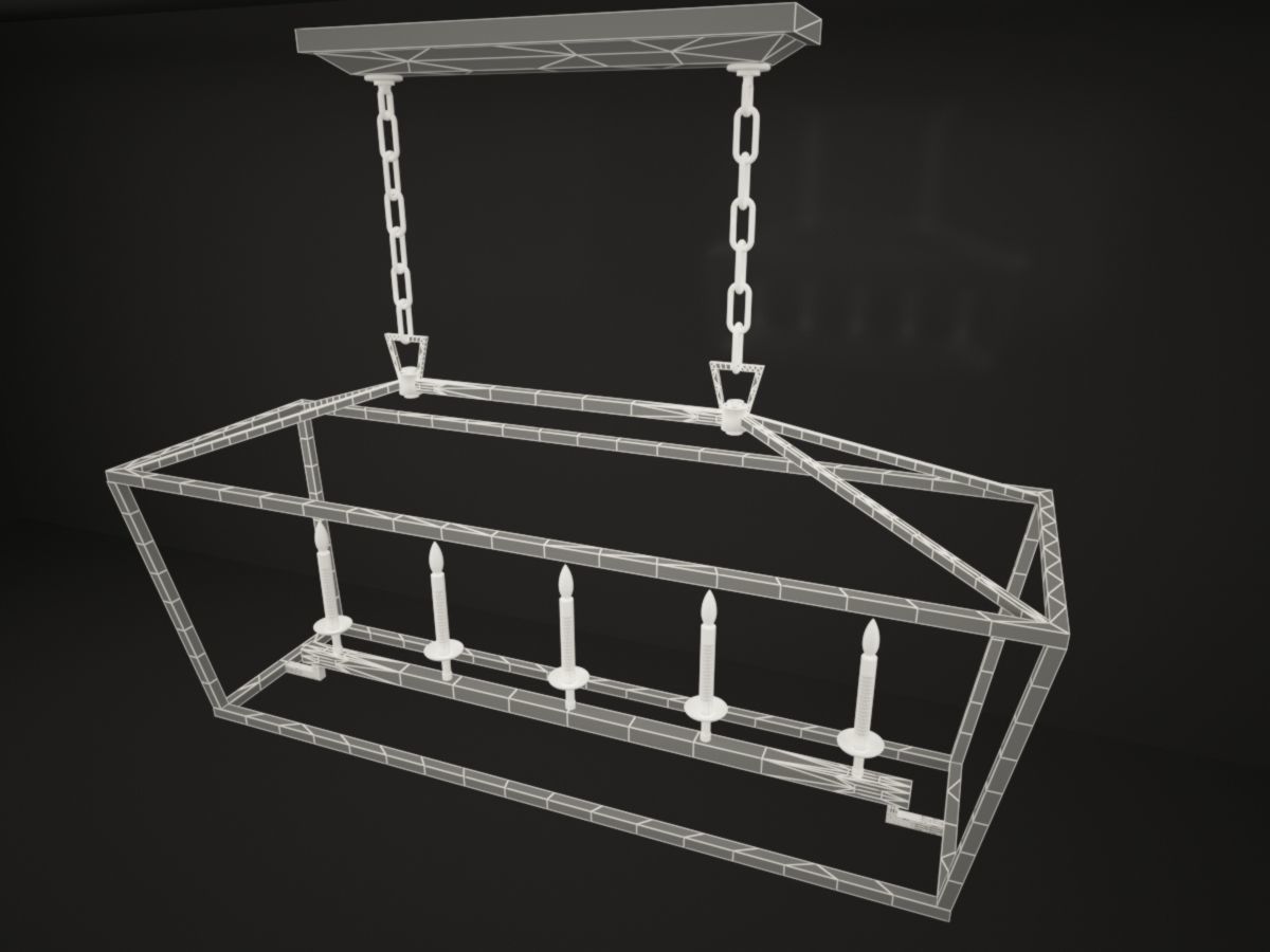 CHAPMAN e MYERS Darlana medium linear Lantern 3D model_3