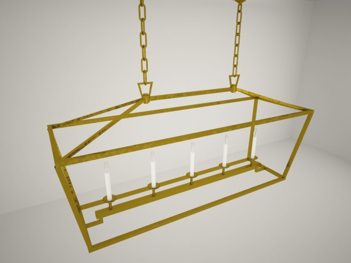 CHAPMAN e MYERS Darlana medium linear Lantern 3D model_2