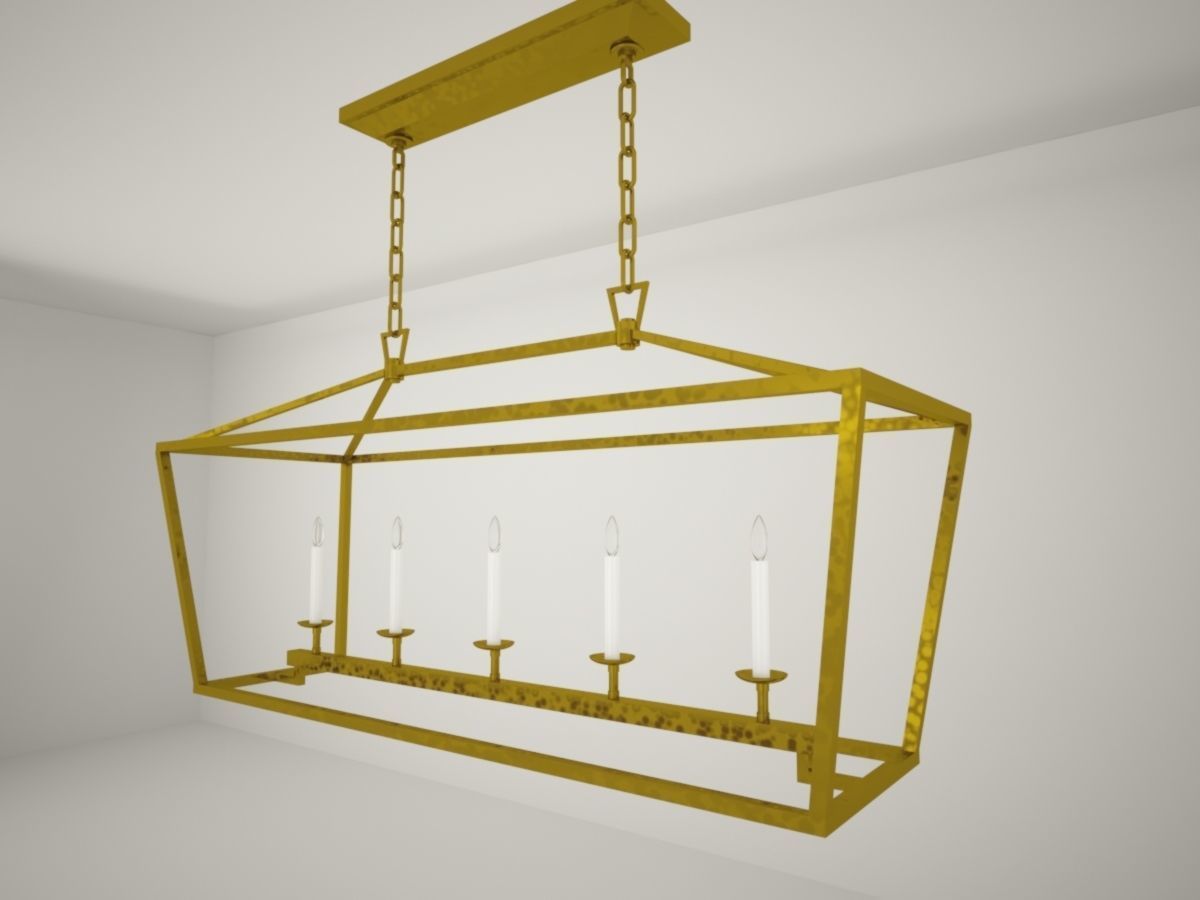 CHAPMAN e MYERS Darlana medium linear Lantern 3D model_1