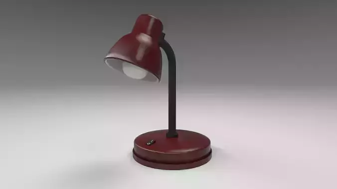 Modern table lamp red