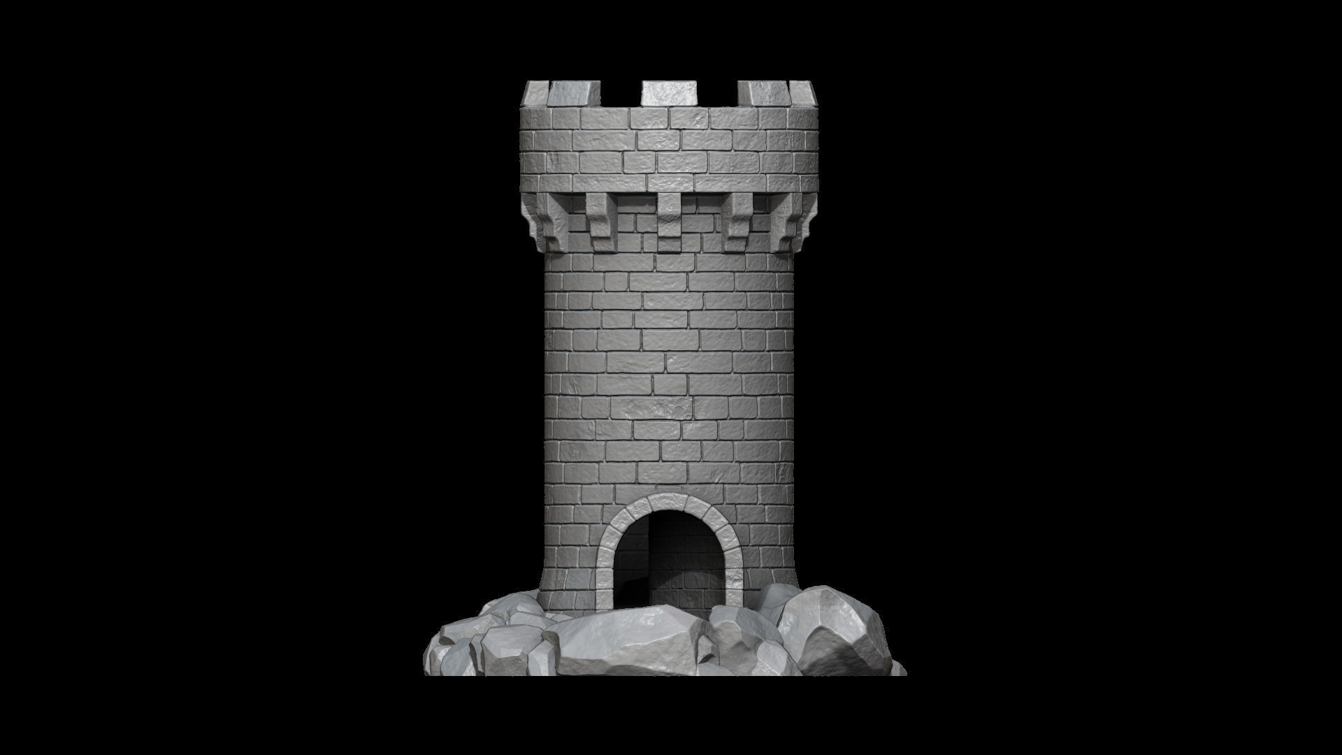 Medieval Dice Tower 3D print model_3