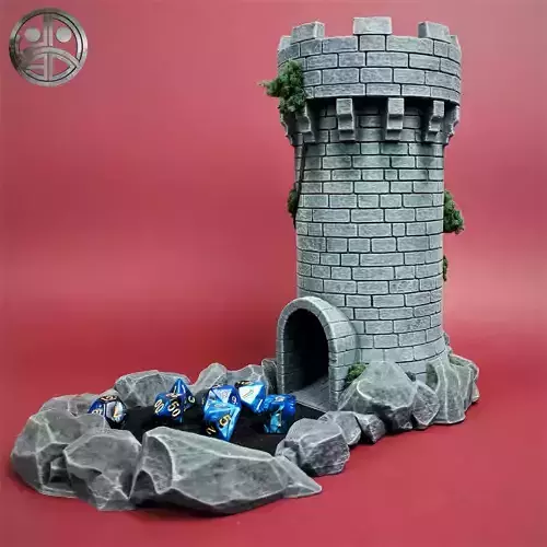Medieval Dice Tower 3D print model Medieval Dice Tower 3D print model