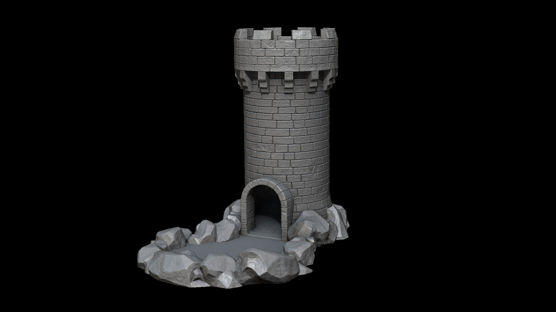Medieval Dice Tower 3D print model_1