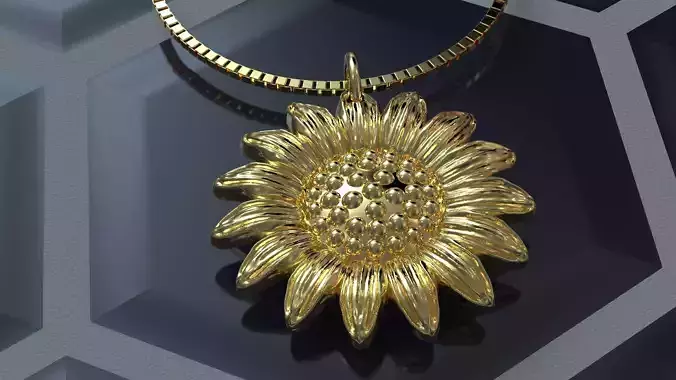 Sunflower Pendant