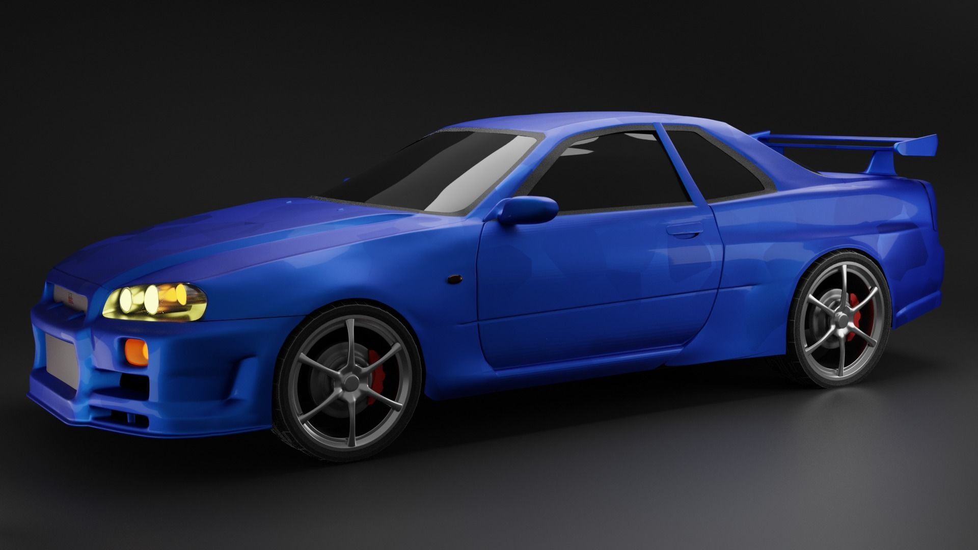 Nissan Skyline GTR R34 3D model_5
