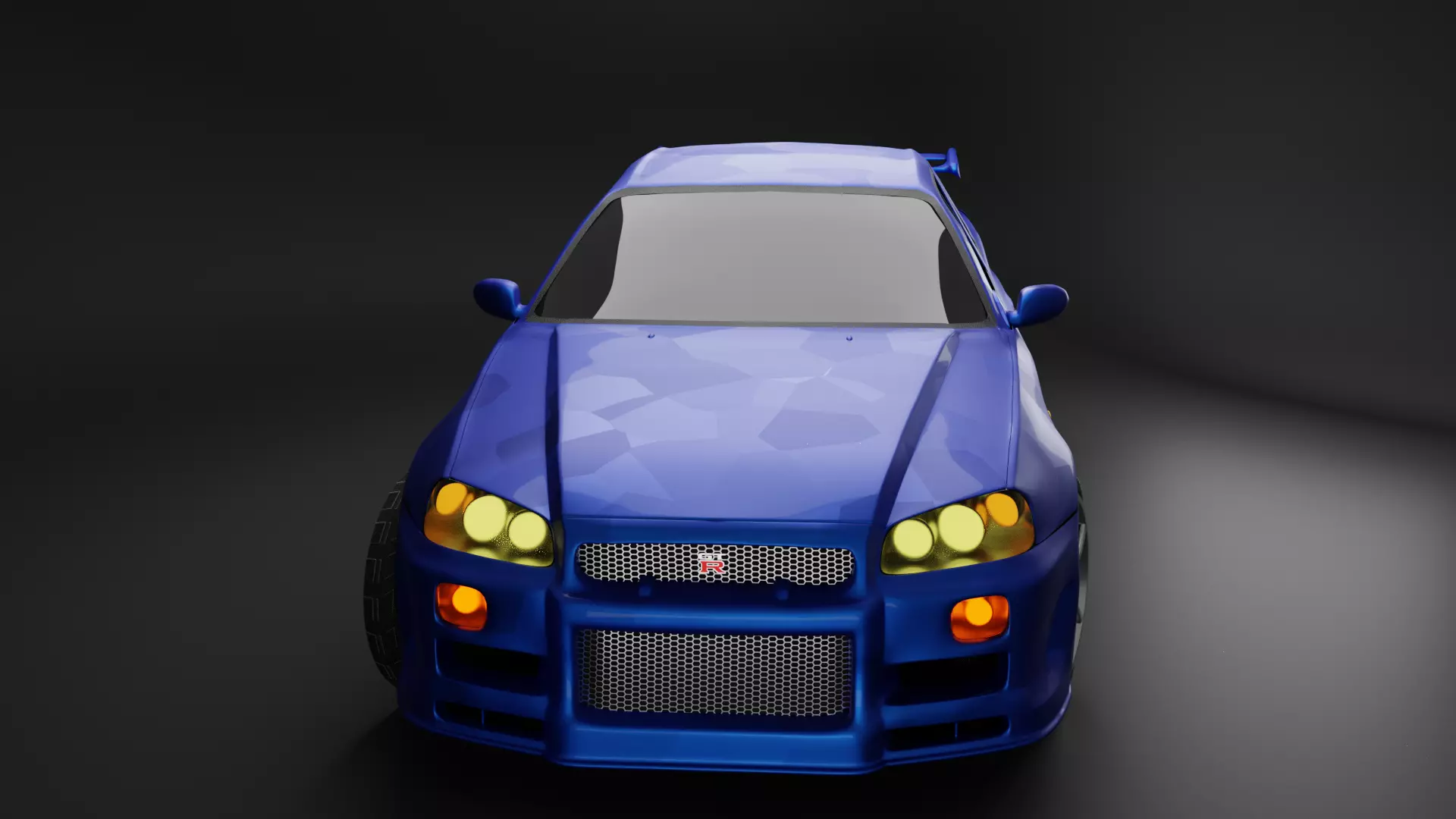 Nissan Skyline GTR R34 3D model_0