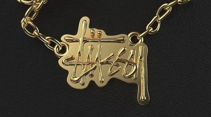 Stussy original pendant necklace 3D print model