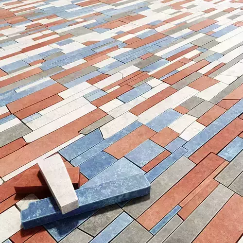 Paving stone rectangle splinter n1