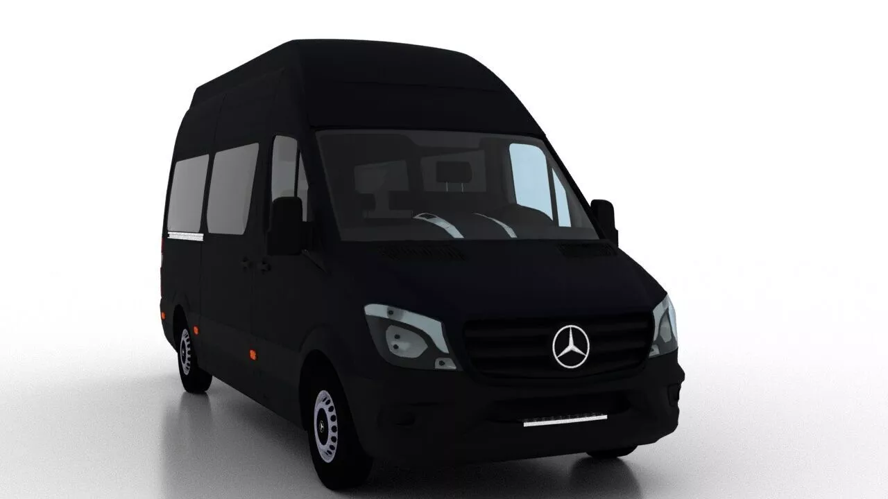 Mercedes Benz Sprinter L2H3 2015 Passenger EU 3D model