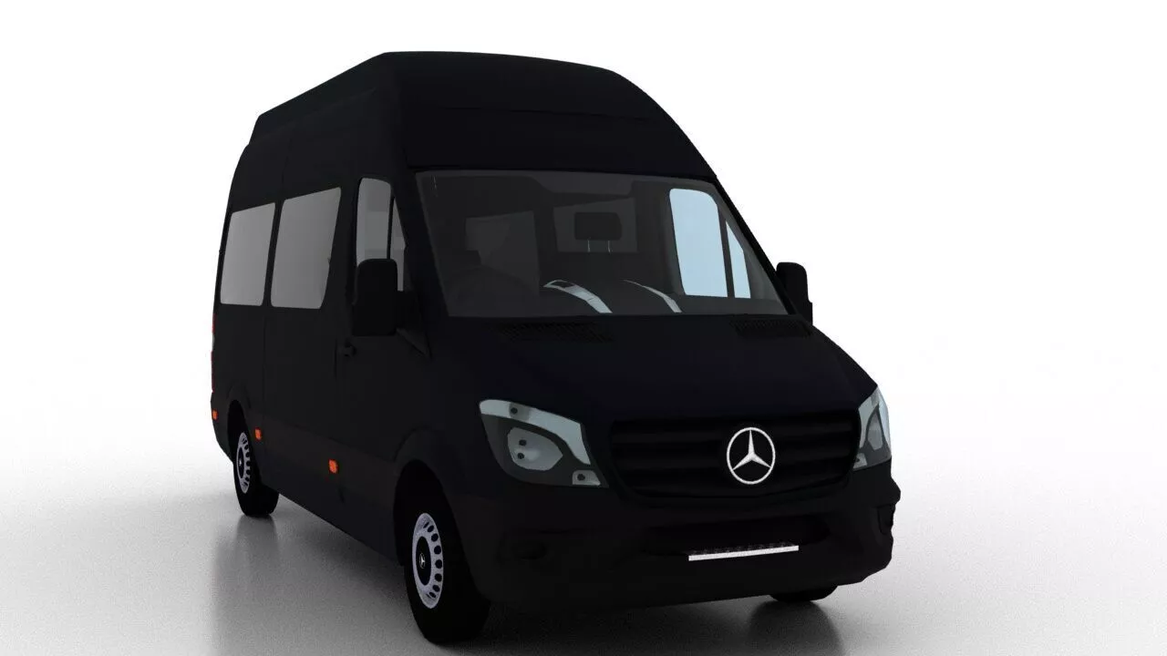 Mercedes Benz Sprinter L2H3 2015 Passenger UK 3D model