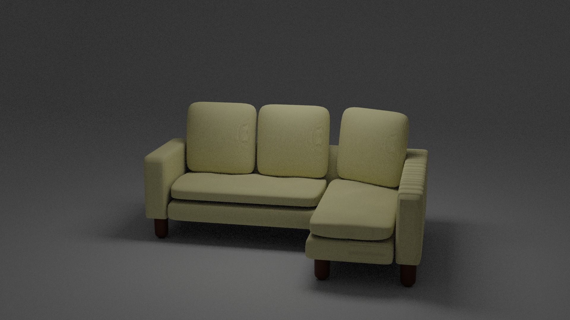 couch corner sofa Free low-poly 3D model_1