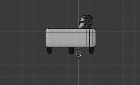 couch corner sofa Free low-poly 3D model_8