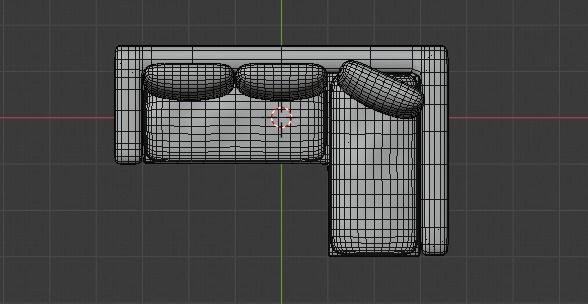 couch corner sofa Free low-poly 3D model_7