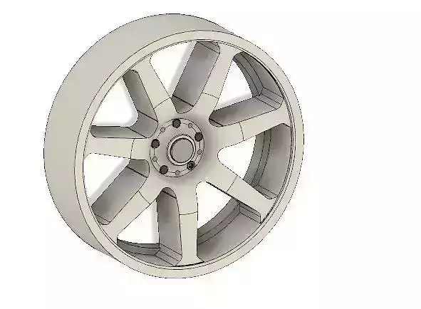 3D printable wheel rim