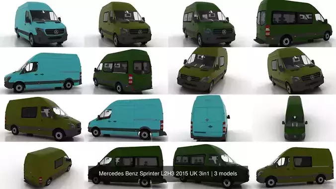 Mercedes Benz Sprinter L2H3 2015 UK 3in1