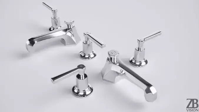 Lefroy Brooks Basin Mixer Tap M1-1101 3D model