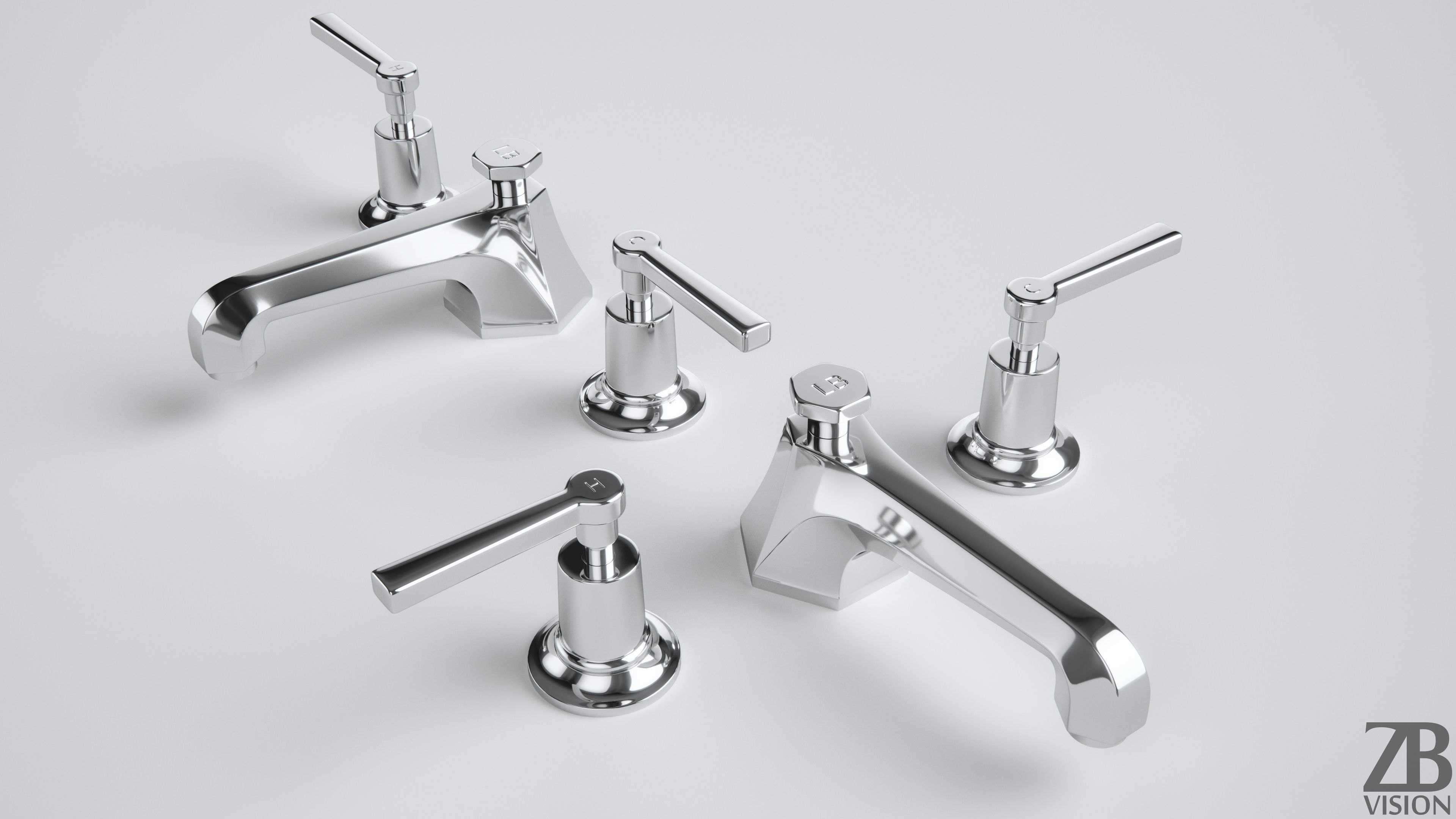 Lefroy Brooks Basin Mixer Tap M11101 3D model CGTrader