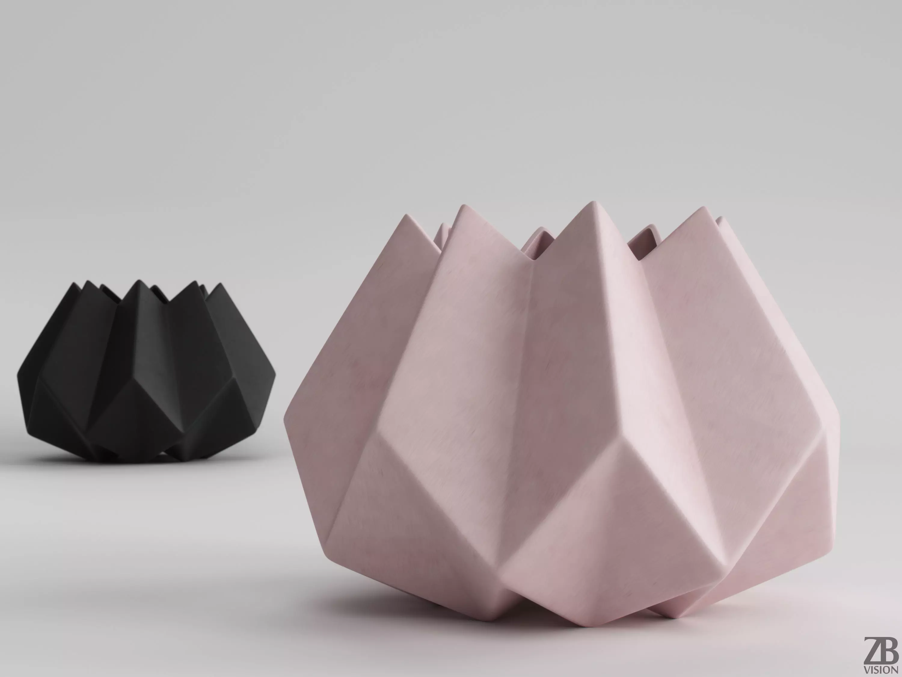 Folded Vase 3D model_0