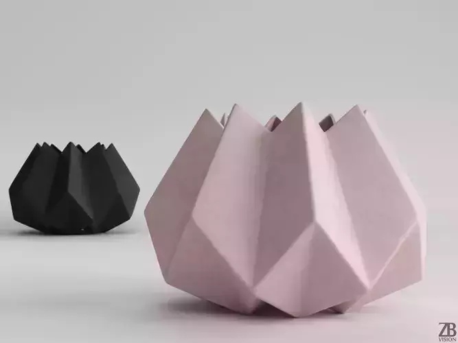 Folded Vase 3D model
