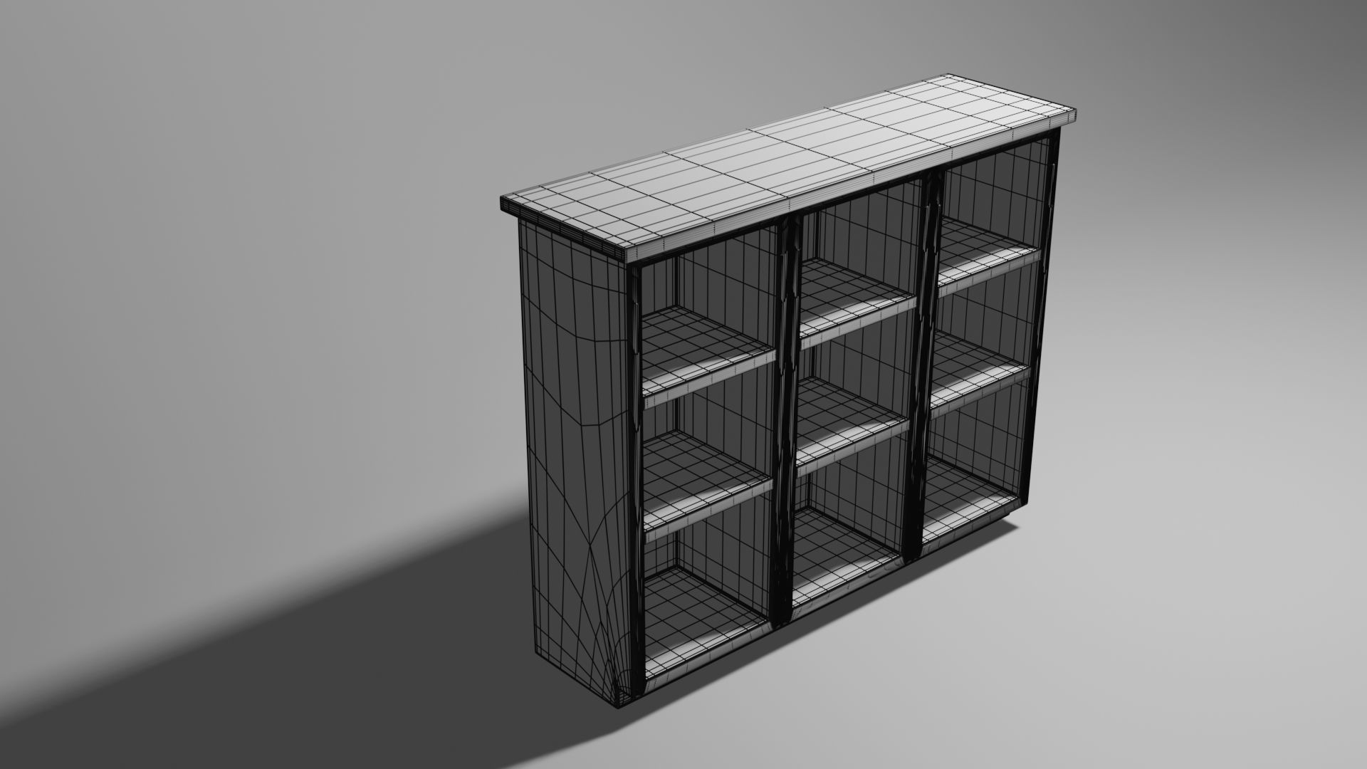 Cabinet wooden wardrobe 3D model_8