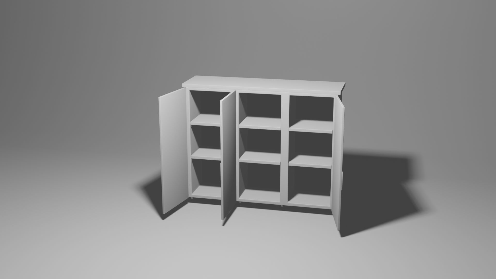 Cabinet wooden wardrobe 3D model_7