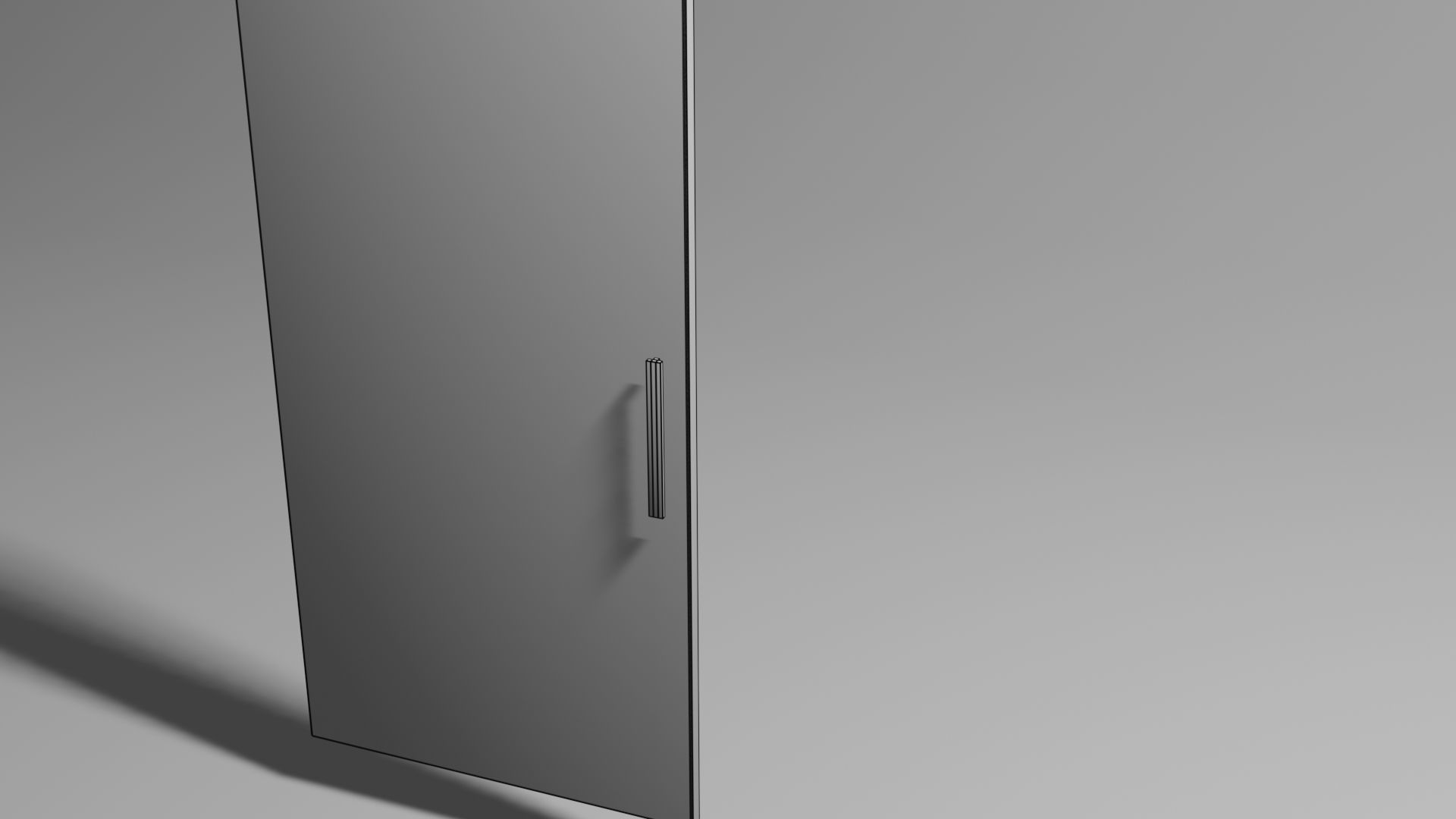 Cabinet wooden wardrobe 3D model_13