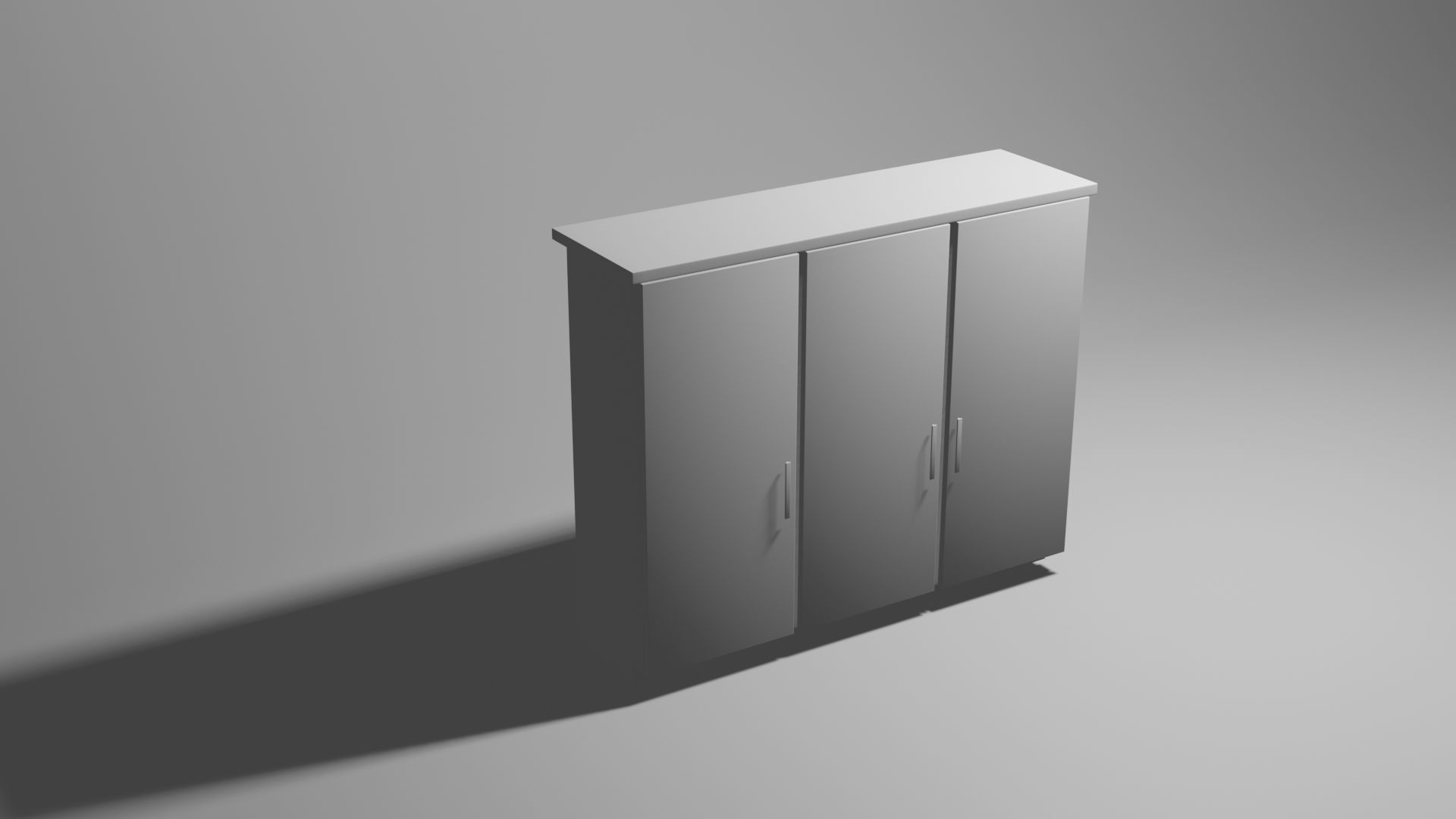 Cabinet wooden wardrobe 3D model_5