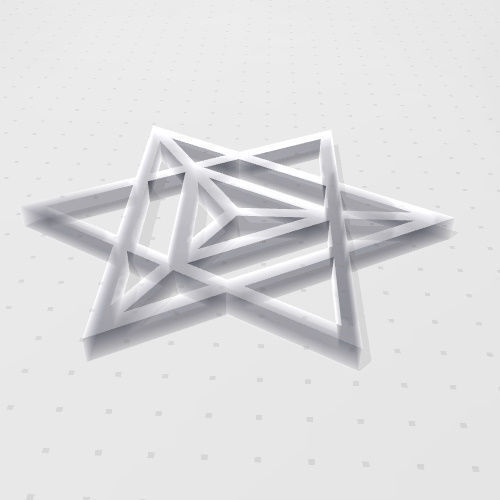 GEOMETRIA SAGRADA - ESTRELLA TETRAEDRICA MERKABA 3D print model_16