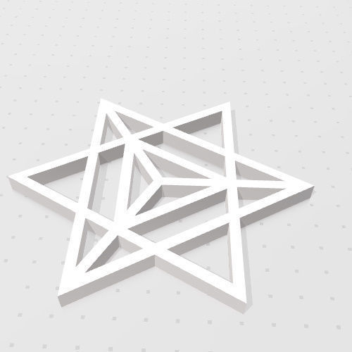 GEOMETRIA SAGRADA - ESTRELLA TETRAEDRICA MERKABA 3D print model_2