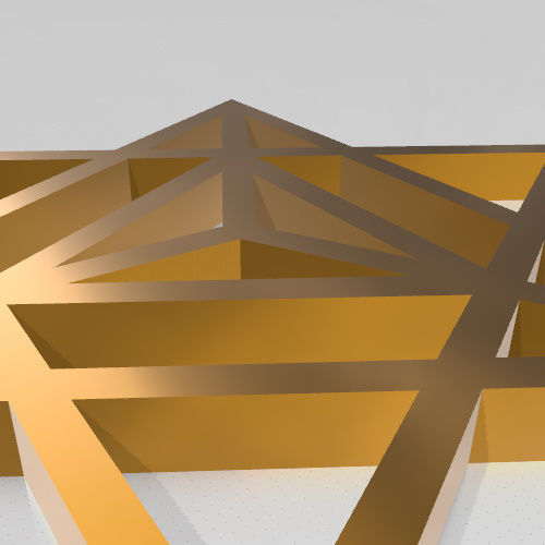 GEOMETRIA SAGRADA - ESTRELLA TETRAEDRICA MERKABA 3D print model_4