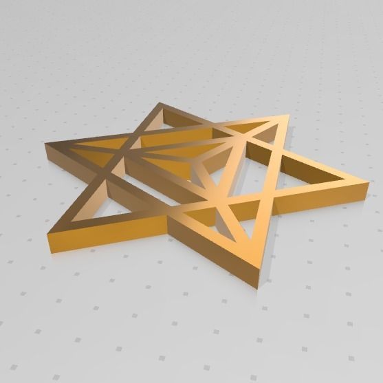 GEOMETRIA SAGRADA - ESTRELLA TETRAEDRICA MERKABA 3D print model_22