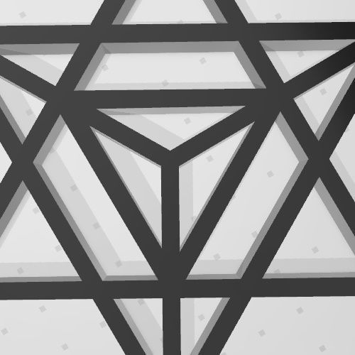 GEOMETRIA SAGRADA - ESTRELLA TETRAEDRICA MERKABA 3D print model_12