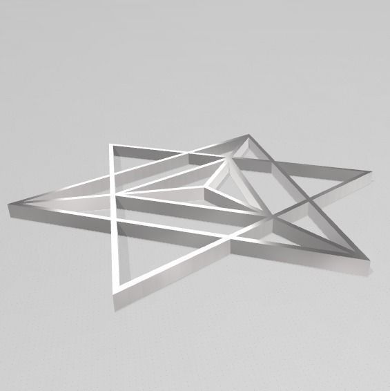 GEOMETRIA SAGRADA - ESTRELLA TETRAEDRICA MERKABA 3D print model_20
