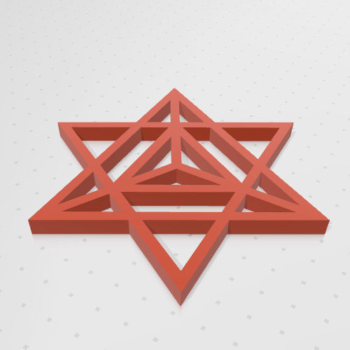 GEOMETRIA SAGRADA - ESTRELLA TETRAEDRICA MERKABA 3D print model_8