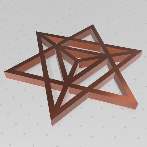GEOMETRIA SAGRADA - ESTRELLA TETRAEDRICA MERKABA 3D print model_21