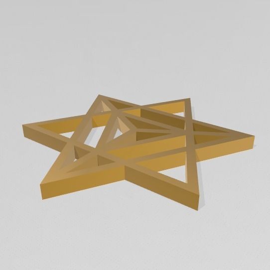 GEOMETRIA SAGRADA - ESTRELLA TETRAEDRICA MERKABA 3D print model_18