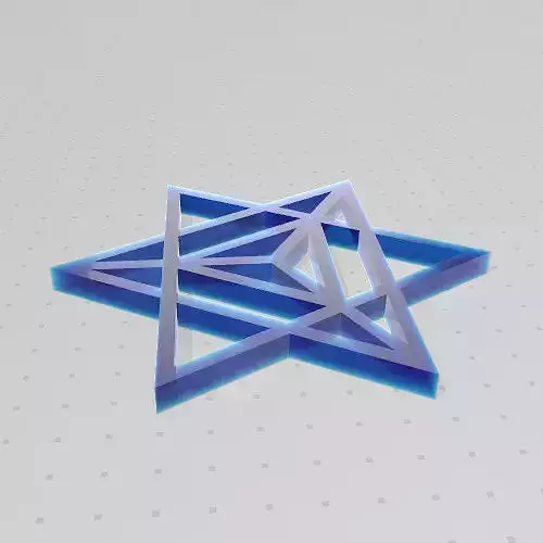 GEOMETRIA SAGRADA - ESTRELLA TETRAEDRICA MERKABA 3D print model