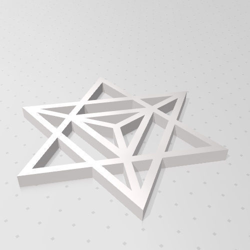GEOMETRIA SAGRADA - ESTRELLA TETRAEDRICA MERKABA 3D print model_6