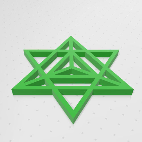 GEOMETRIA SAGRADA - ESTRELLA TETRAEDRICA MERKABA 3D print model_9