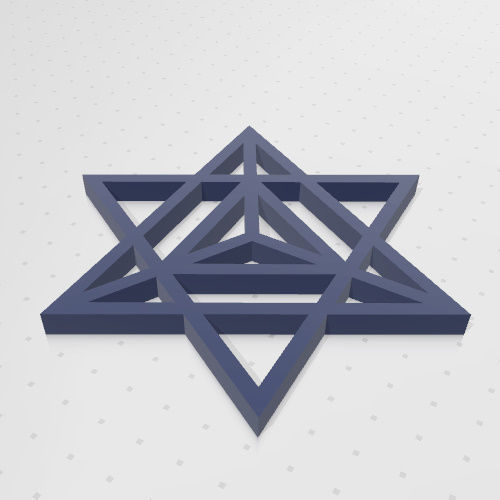 GEOMETRIA SAGRADA - ESTRELLA TETRAEDRICA MERKABA 3D print model_10