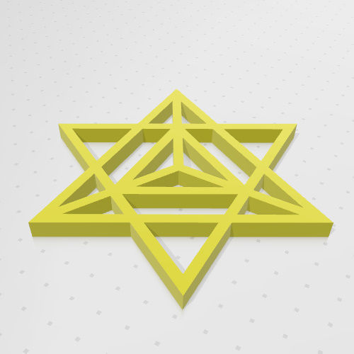 GEOMETRIA SAGRADA - ESTRELLA TETRAEDRICA MERKABA 3D print model_7