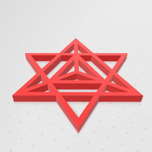 GEOMETRIA SAGRADA - ESTRELLA TETRAEDRICA MERKABA 3D print model_3