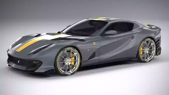 Ferrari 812 Competizione 2021 3D model